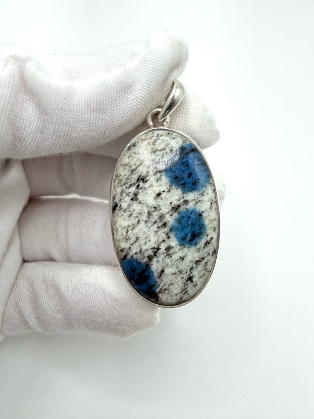 K2 Jasper Oval .925 Sterling Silver Pendant